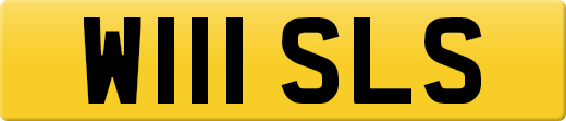 W111 SLS private number plate